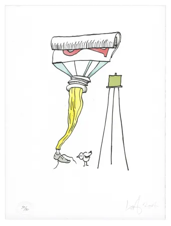 リトグラフ Nørgard - Tube de dentifrice