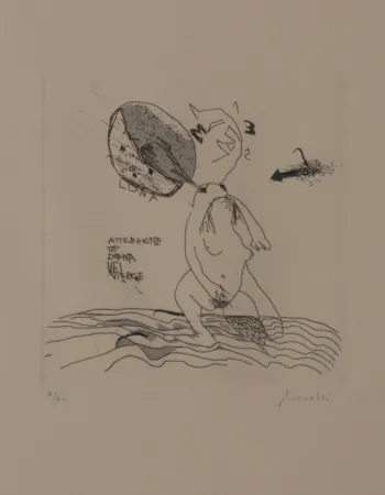 リトグラフ Novelli - DAS BAD DER DIANA