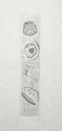 エッチングと　アクチアント Novelli - Tre soli e una luna