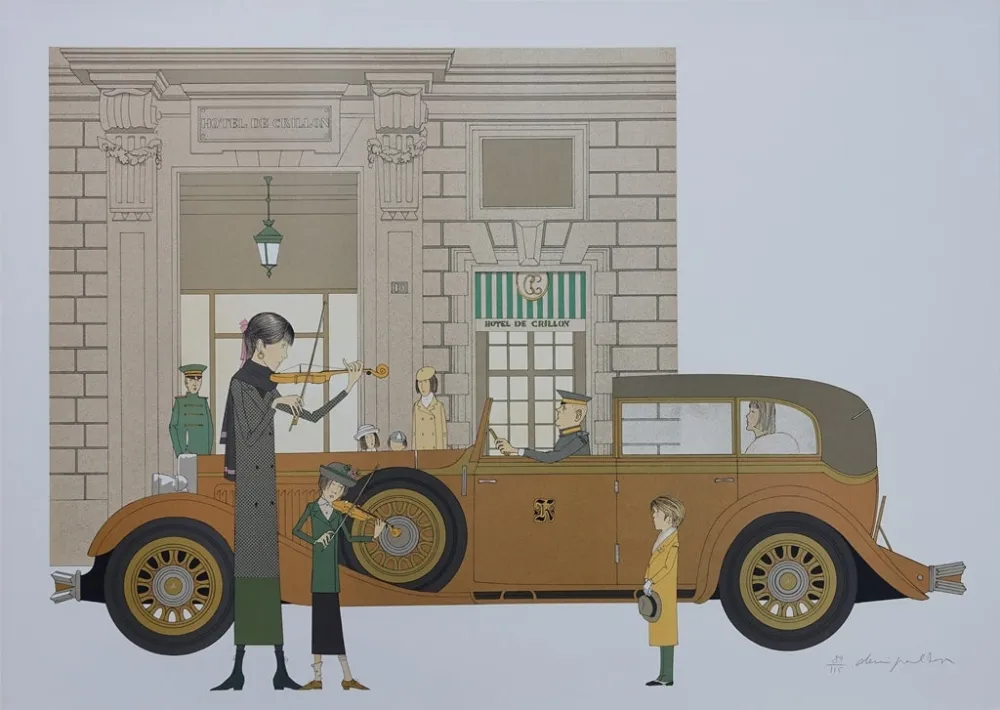 リトグラフ Noyer - Hôtel de Crillon