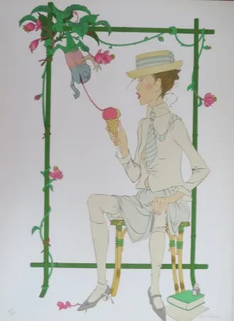 リトグラフ Noyer - Le caméleon