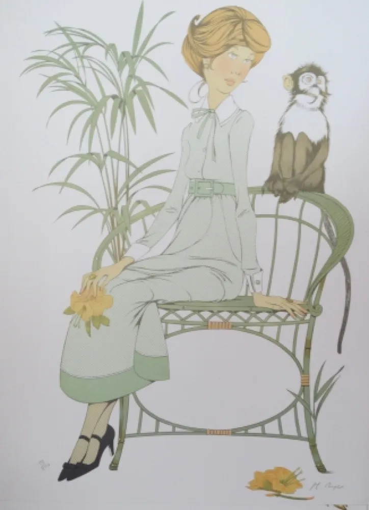 リトグラフ Noyer - Ouistiti