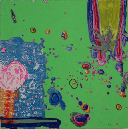 シルクスクリーン Nucara - Omaggio a Leonardo