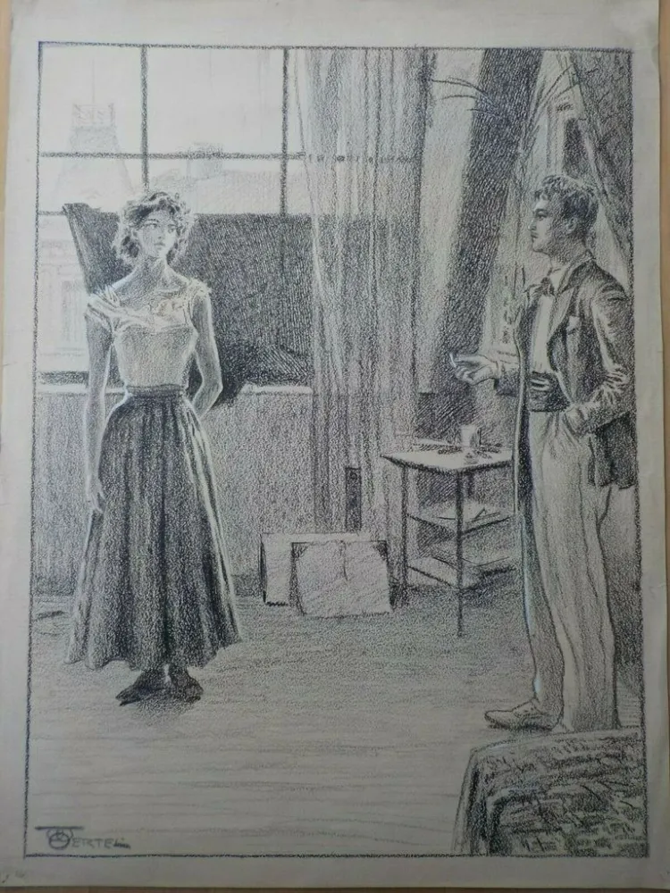 技術的なありません Oertel - Maler und Modell / Artist and Model