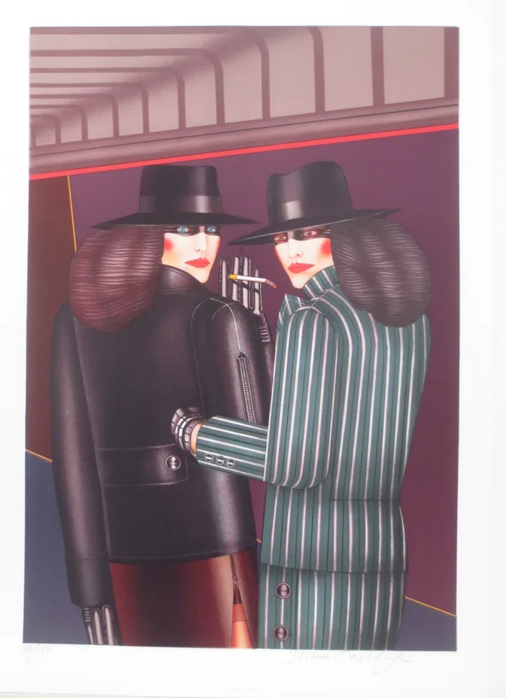 リトグラフ Okshteyn - Les 2 amies