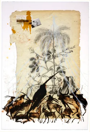 リトグラフ Olguin - Sans titre