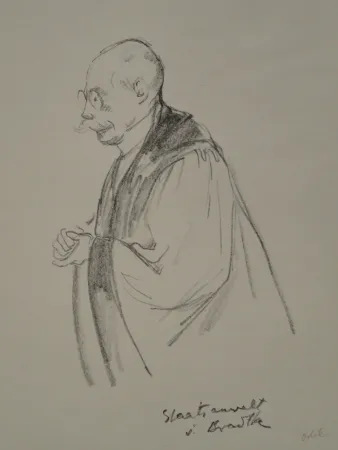 リトグラフ Orlik - Aus dem Reigen-Process 1921