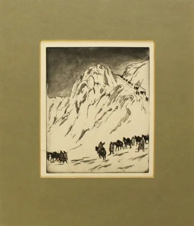 エッチングと　アクチアント Orlik - Austrian Munitions Column on Serbian Border