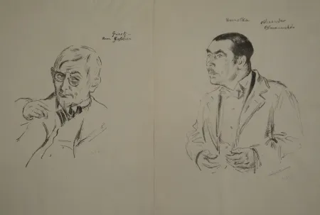 リトグラフ Orlik - Schauspielerbildnisse 