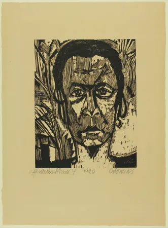 木版 Orlowski - Bildnis Frau H.N. (Portrait Mrs H.N.)