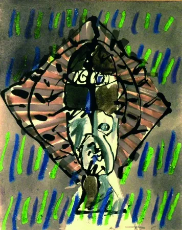 リトグラフ Ortega - Figura 