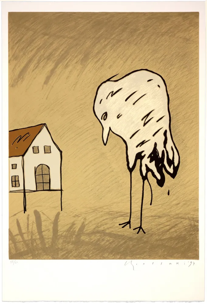 リトグラフ Otsuki - Je rentre pas à la maison