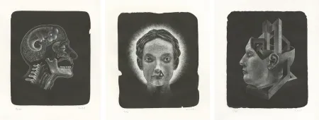 リトグラフ Ott - Die Heilige (La sainte) - Triptyque