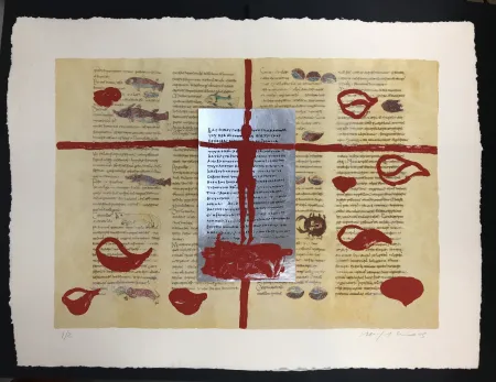 多数の Paladino - Complete folder with 8 works RABANUS MAURUS - De Universo 