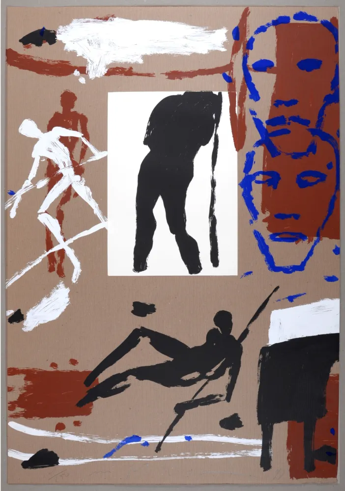 シルクスクリーン Paladino - Composition