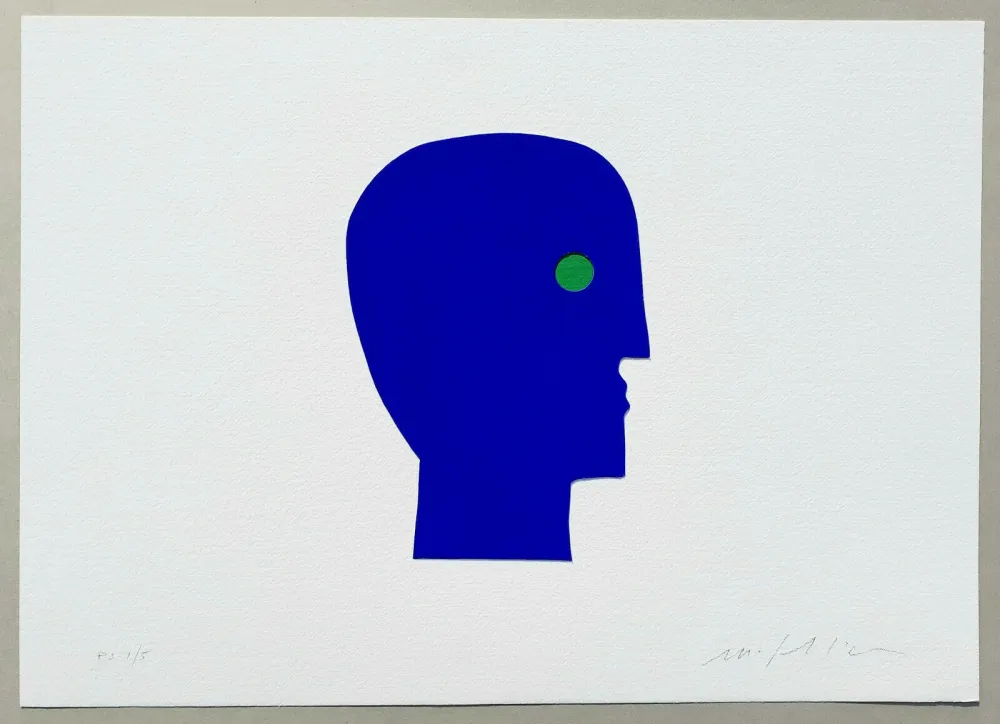 シルクスクリーン Paladino - I volti