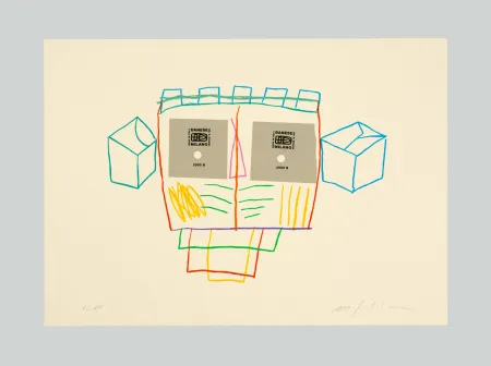 シルクスクリーン Paladino - I volti