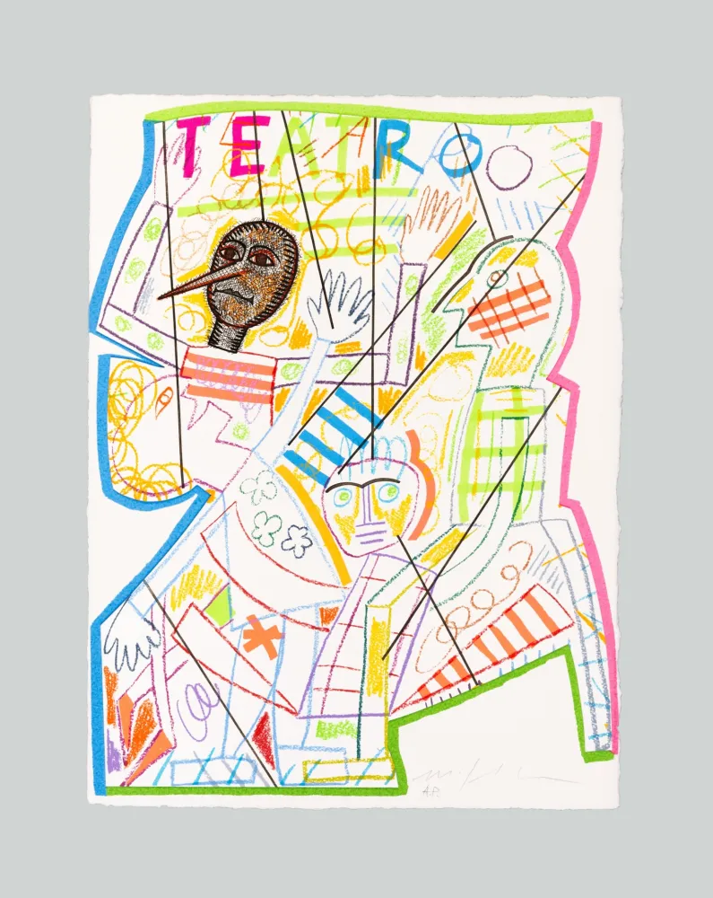 シルクスクリーン Paladino - Pinocchio