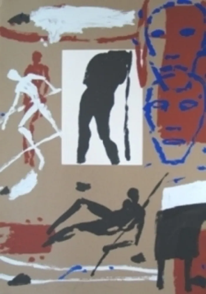 リトグラフ Paladino - Sans titre