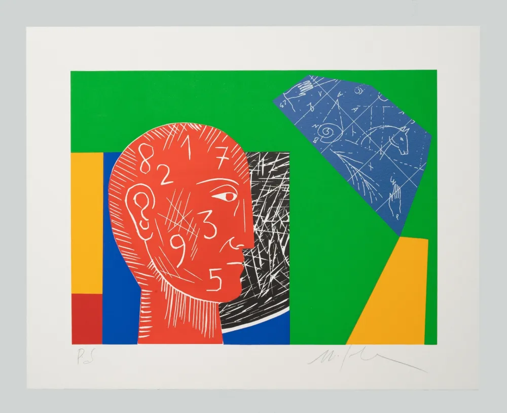 リノリウム彫版 Paladino - Senza titolo