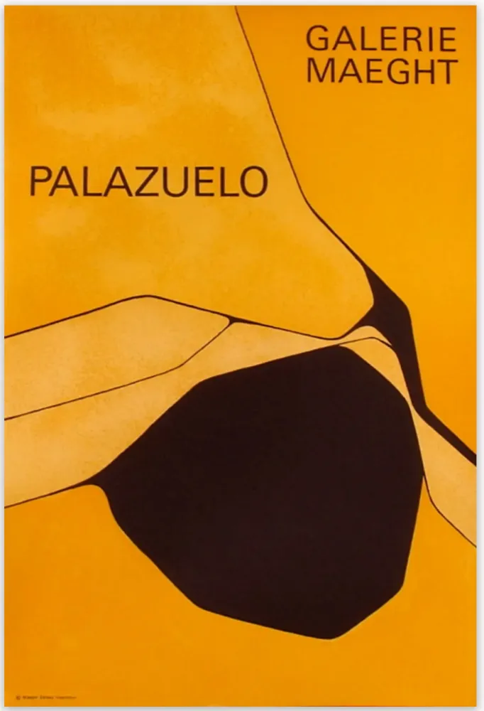 掲示 Palazuelo - Affiche lithographique originale de la Galerie Maeght 1963.