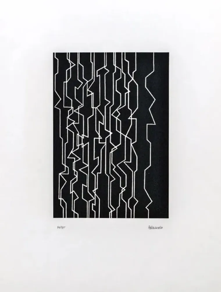 リトグラフ Palazuelo - Musica I