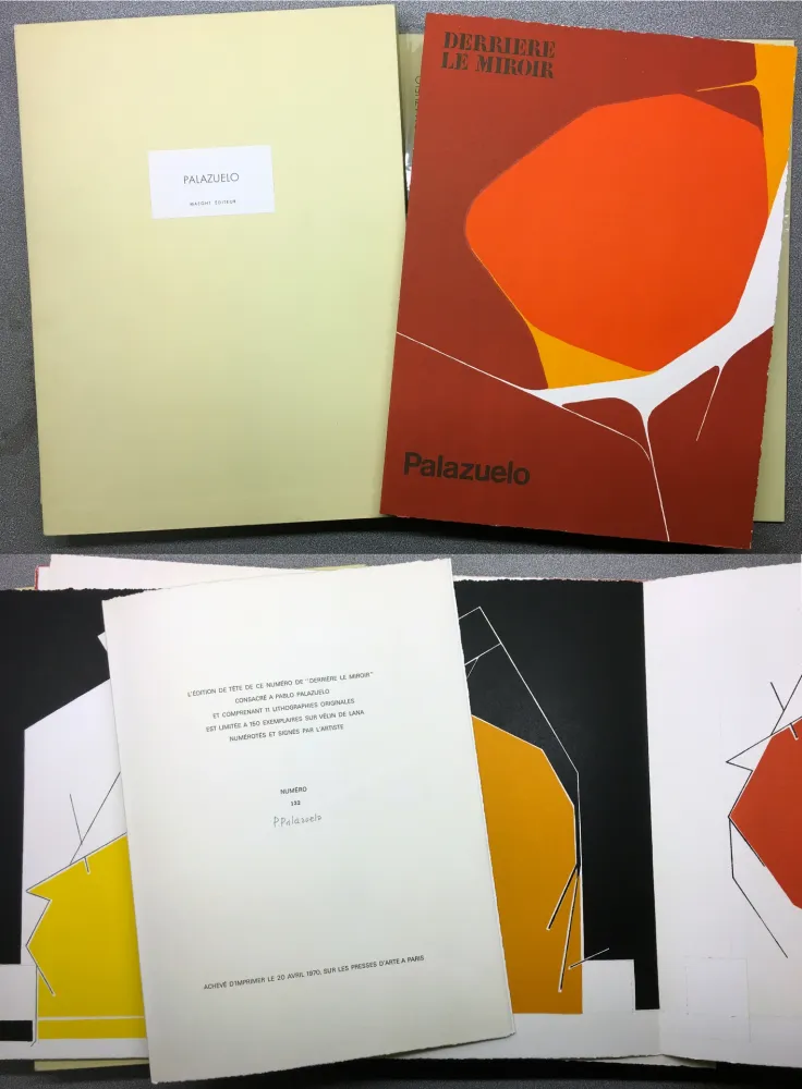 挿絵入り本 Palazuelo - PALAZUELO. DERRIÈRE LE MIROIR N° 184. Mars 1970. TIRAGE DE LUXE SIGNÉ.