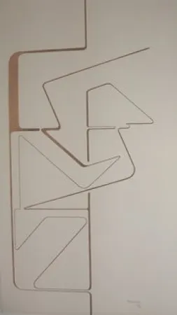 リトグラフ Palazuelo - Sin titulo