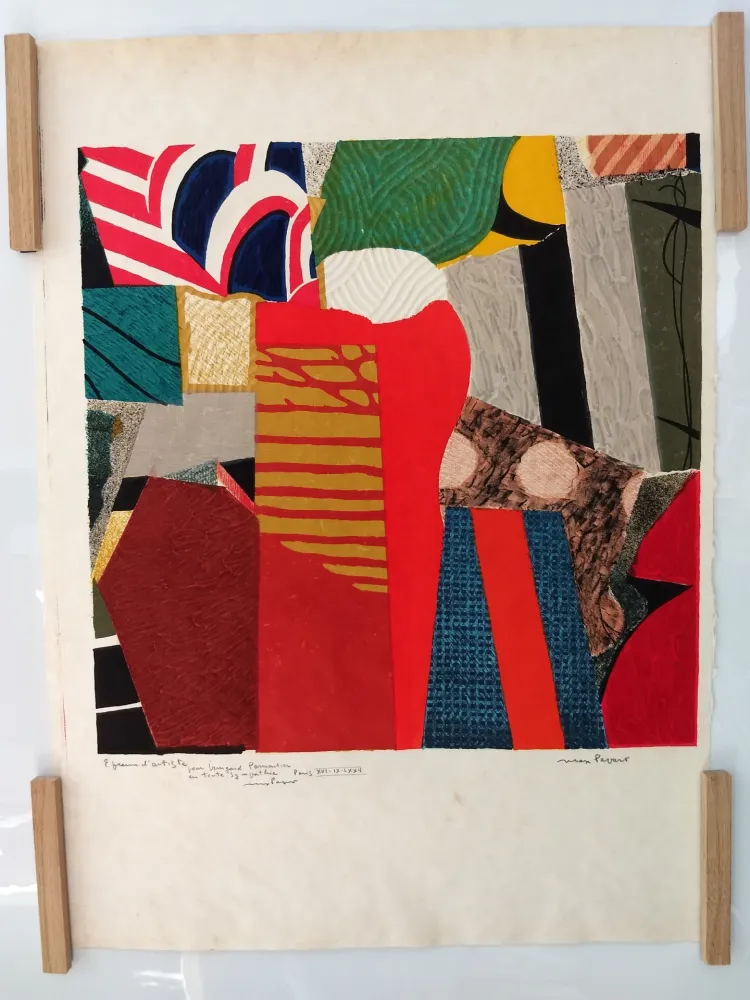 リノリウム彫版 Papart - 1972