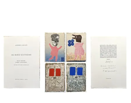 挿絵入り本 Papart - AU BORD EXTRÊME. Quatre gravures signées de Max Papart et James Coignard (1983)