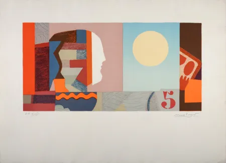 リトグラフ Papart - Profil au 5, 1978 - Hand-signed!