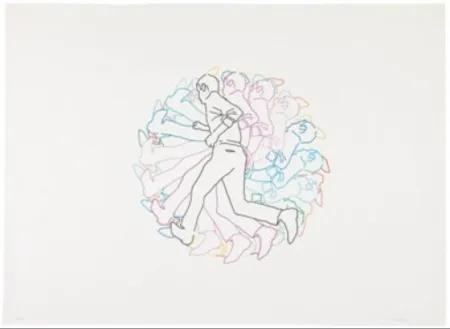 リトグラフ Paris - Movimiento afectado 5