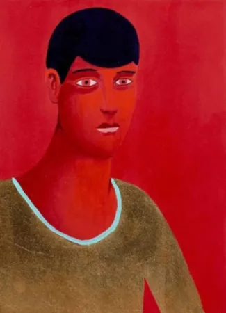 多数の Party - Untitled, Red Portrait