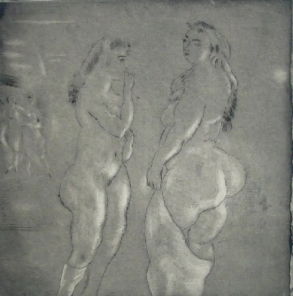 エッチングと　アクチアント Pascin - Comparaison