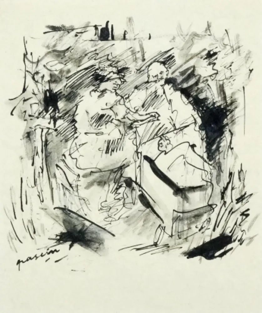 技術的なありません Pascin - Couple au parc