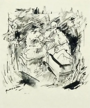 技術的なありません Pascin - Couple au parc