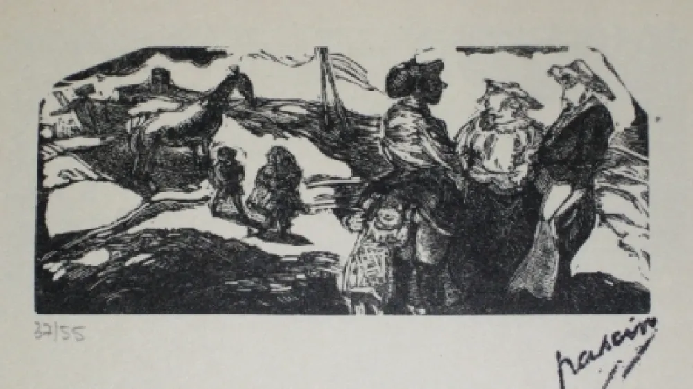 木版 Pascin - La zone