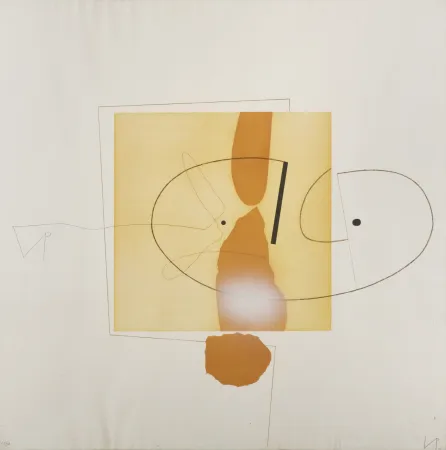 彫版 Pasmore - Victor Pasmore (1908-1998) – The owl of Minerva – Aquatint etching on paper – 1978