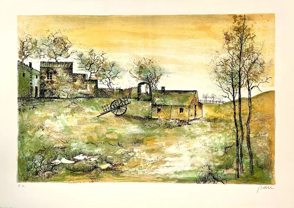 リトグラフ Pau - Sans Titre