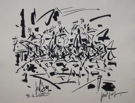 リトグラフ Paul  -  COURSE DE CHEVAUX / RACING HORSES - Lithographie Originale / Original Lithography