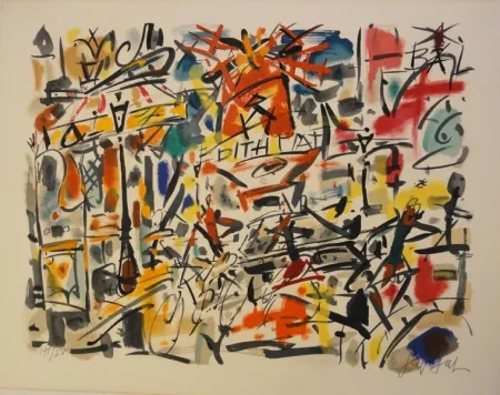 リトグラフ Paul  - Edith Piaf