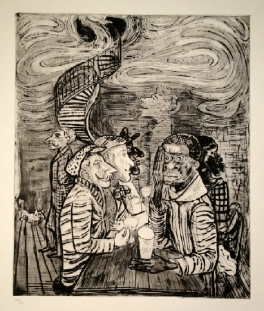 エッチングと　アクチアント Pauli - Café colonial, auch Grand Café Collioure