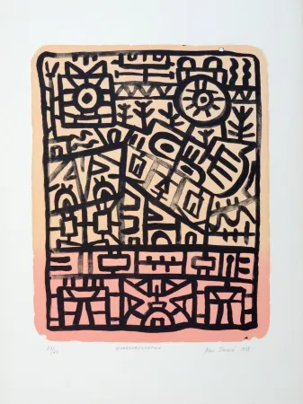 リトグラフ Pauzié - Quarkorégraphie