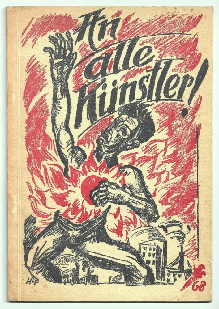 リトグラフ Pechstein - An alle Künstler! (To all artists!)