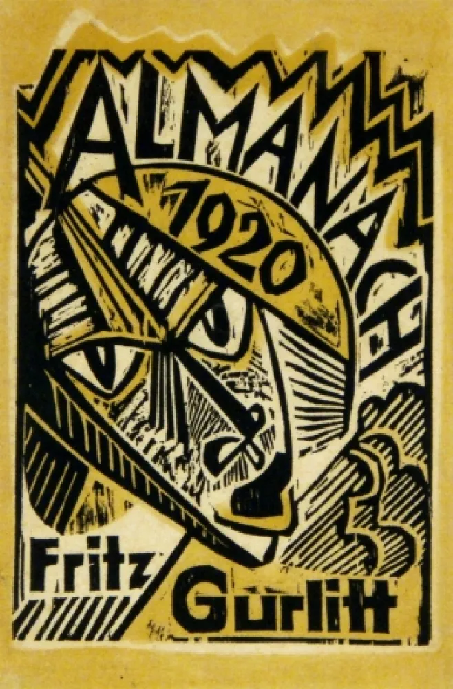 木版 Pechstein - Maske (Mask)