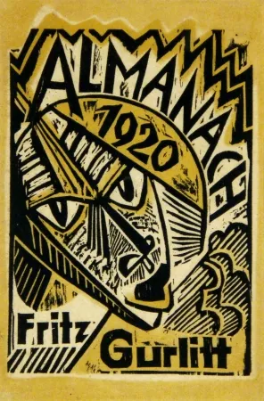 木版 Pechstein - Maske (Mask)