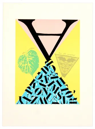 リトグラフ Pedersen - Alfabetets Fødsel