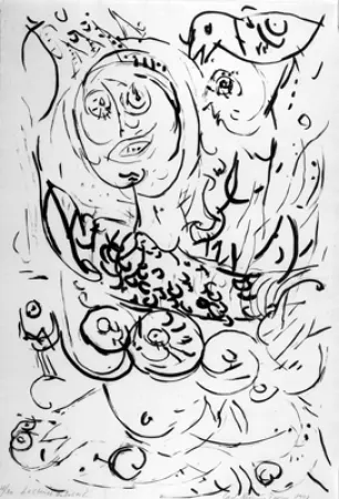 エッチング Pedersen - Chariot du soleil