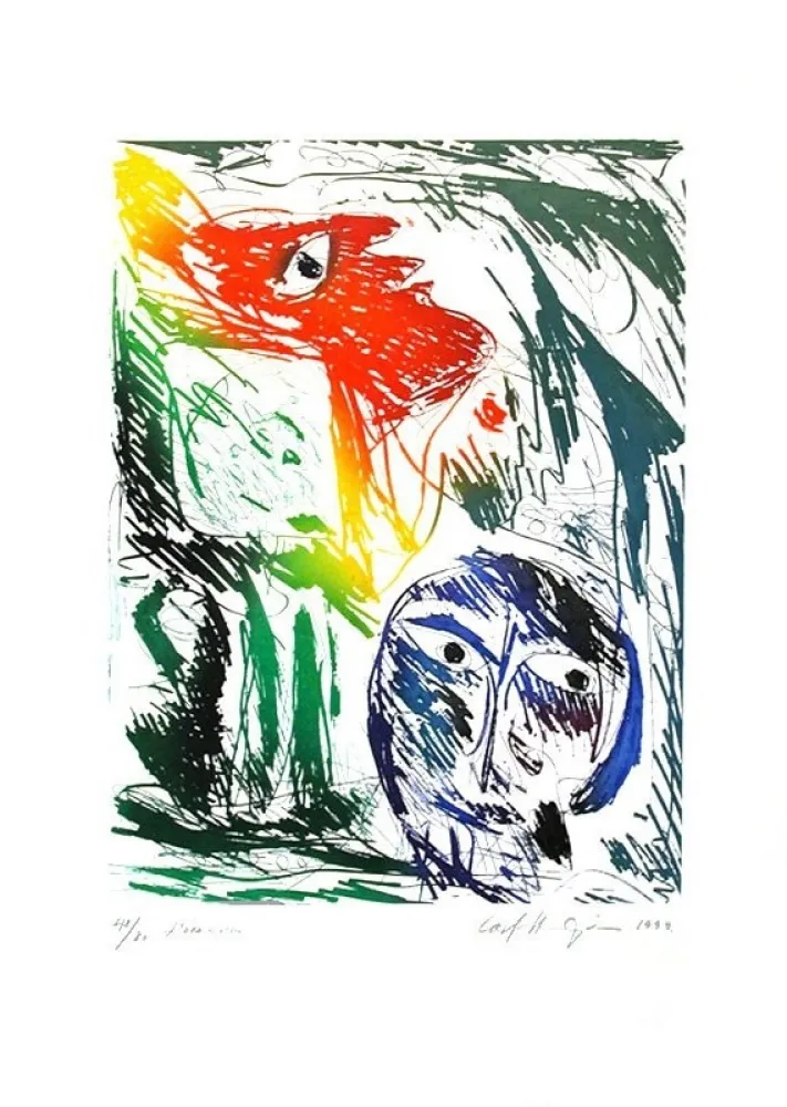 彫版 Pedersen - L'adoration