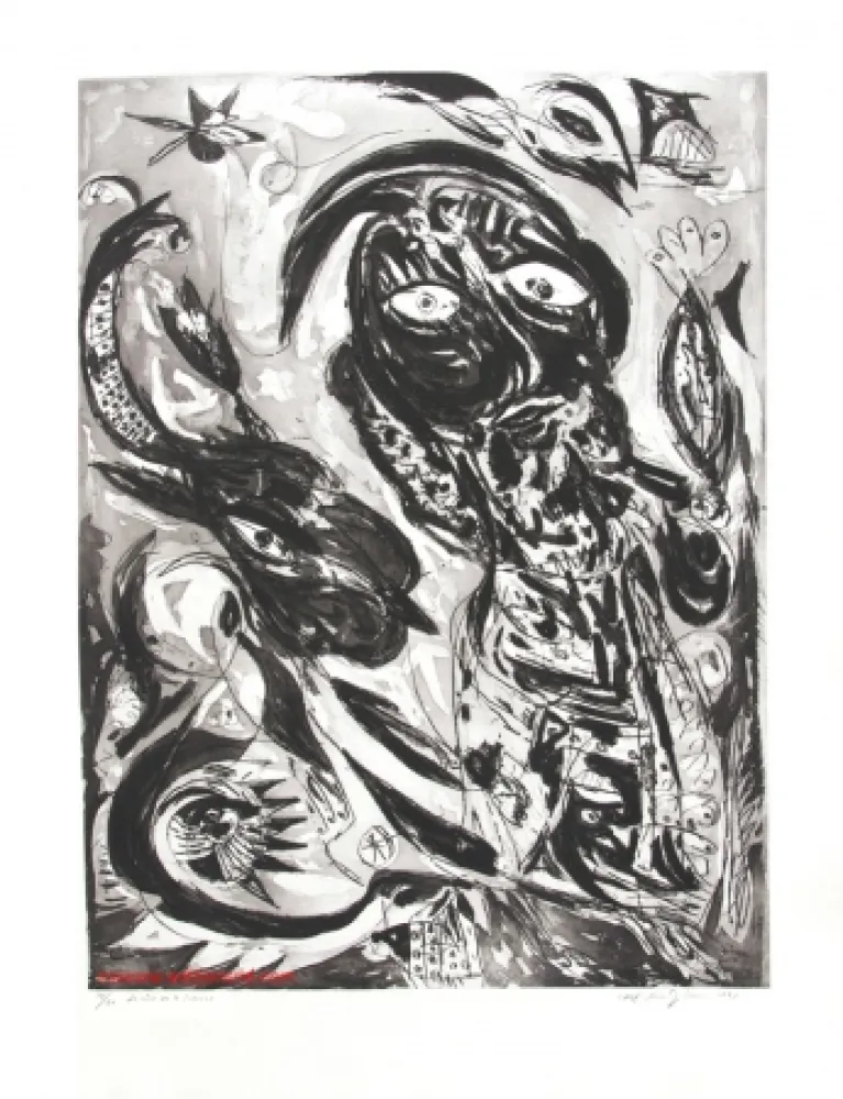 エッチングと　アクチアント Pedersen - Le rêve de la licorne N